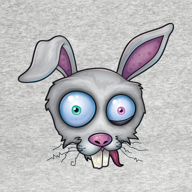 Crazy White Rabbit by fizzgig